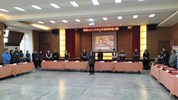蔡篤釗老師介紹今日揮毫老師